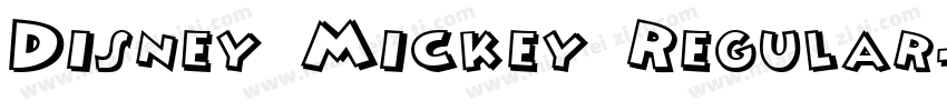 Disney Mickey Regular字体转换